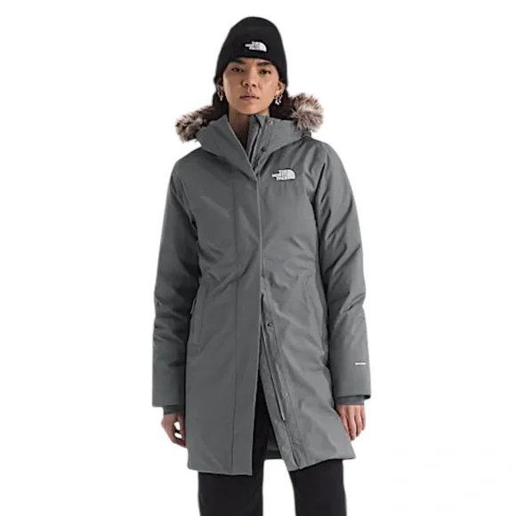 The North Face Women's XL Arctic Parka charcoal gray - Picture 2 of 13
